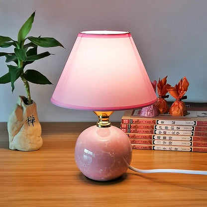 Elegant Ceramic Table Lamp - LED Miniature Design
