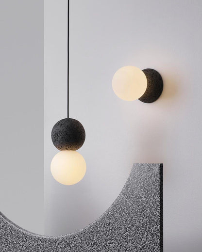 Origo Wall Lamp - LED Indoor Concrete and Glass Light