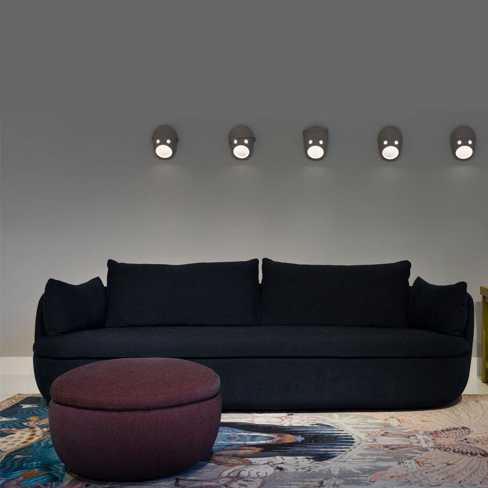 Mask Wall Light - LED Indoor Decorative Light Fixture Set of 2