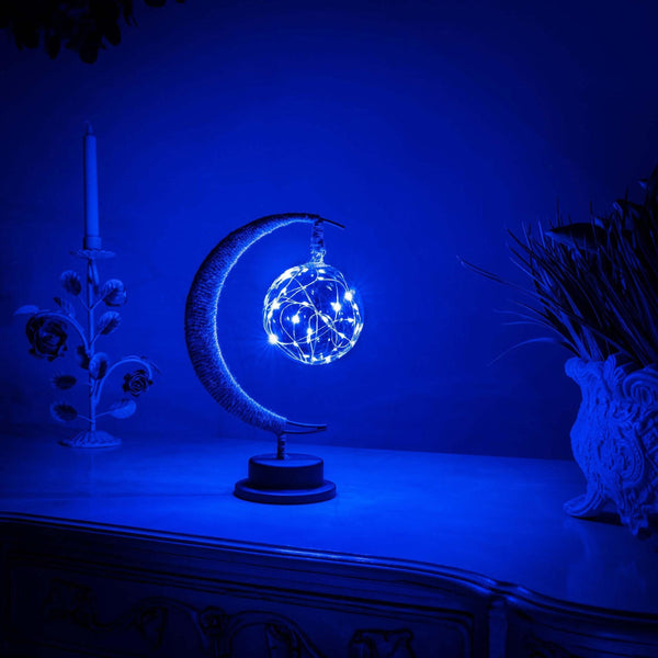 Glaslampe Mond Warm und Beruhigend LED Night Light