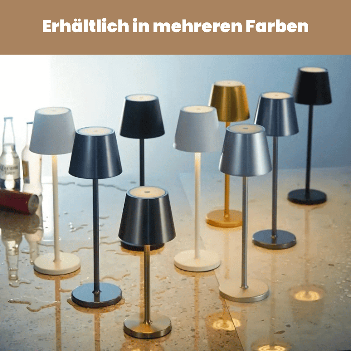 Frendorf LED Table Lamp - Wireless, Touch Control & Dimmable Light
