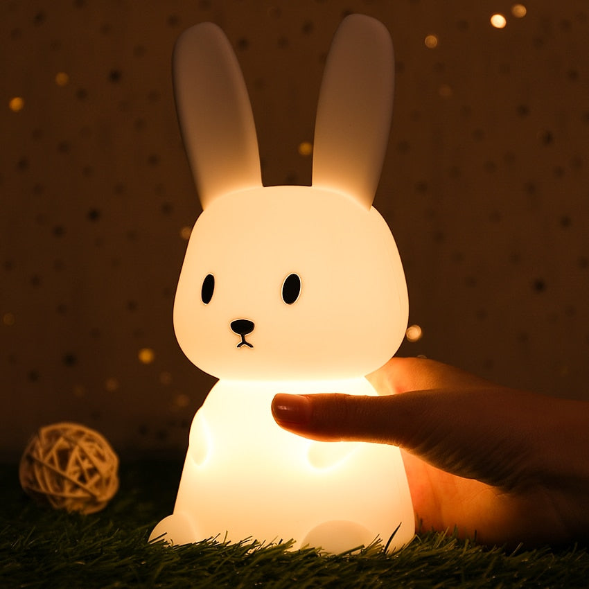 Touch LED Night Light for Kids - Rechargeable, 7 Colors