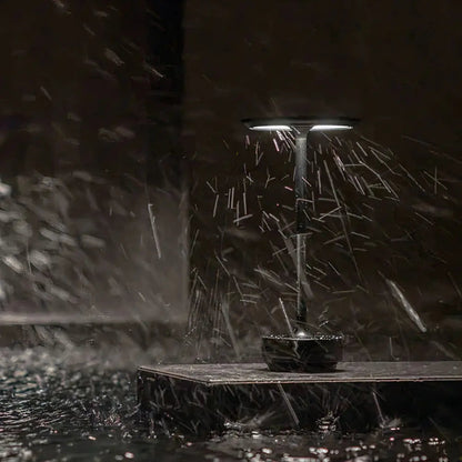 Elegante Table Lamp by Thomas - Stylish Metal & Glass Design