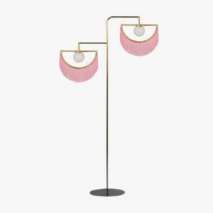 Wink Floor Lamp with Colorful Fringes and LED Light