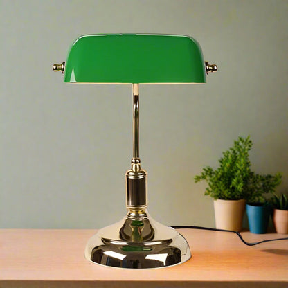 European Elegance Glass Table Lamp – Timeless Sophistication