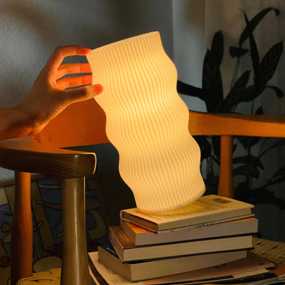 CozyGlow 3D-Printed Table Lamp with Amber LED Bulb