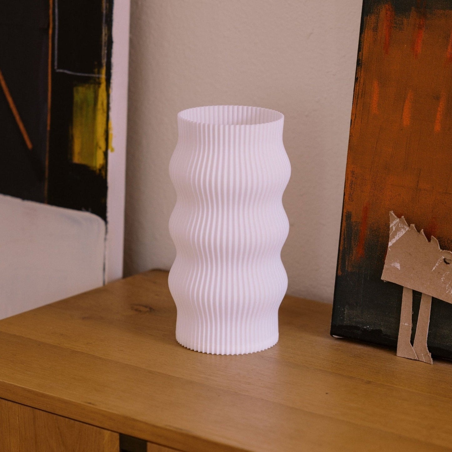 CozyGlow 3D-Printed Table Lamp with Amber LED Bulb