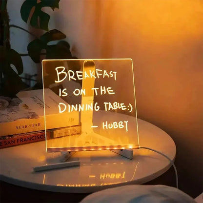 Schreibe Auf Neon Desk Lamp - LED Light Up Whiteboard