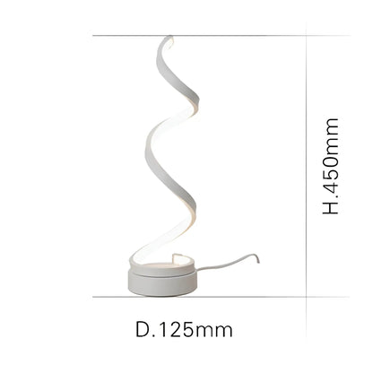 Spiral Glow LED Desk Lamp – Energy Efficient, Durable & Eye-Friendly Design